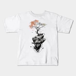 Tree and Stones Minimalist Kids T-Shirt